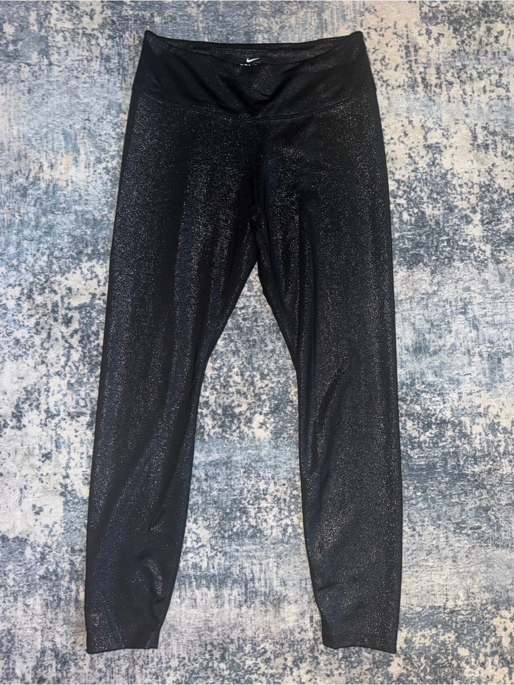 Nike Black Sparkle High-Waist Leggings